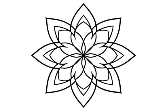 Abstract Lotus Flower Mandala Design Lin: A Versatile Visual Asset for Modern Design Projects