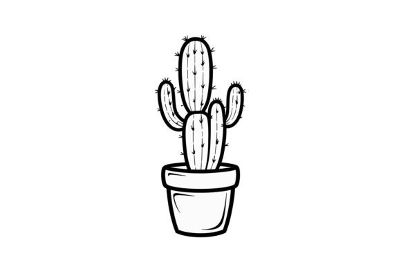 Cactus in Pot Vector Art: A Versatile Design Asset