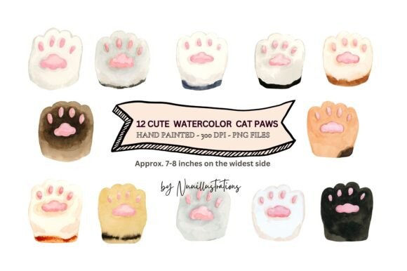 Cat Paws Hand Painted Watercolor Clipart: A Practical Guide for Creative Workflows