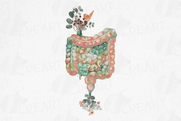 Floral Intestine Watercolor Eucalyptus: A Unique Design Resource for Creative Professionals