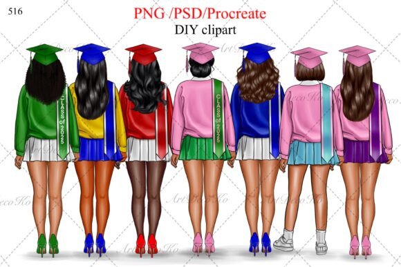 Graduation Clipart and College Senior Clip: Elevating Celebratory Design