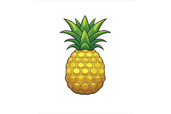 Illustration of a Pineapple: A Versatile Design Asset