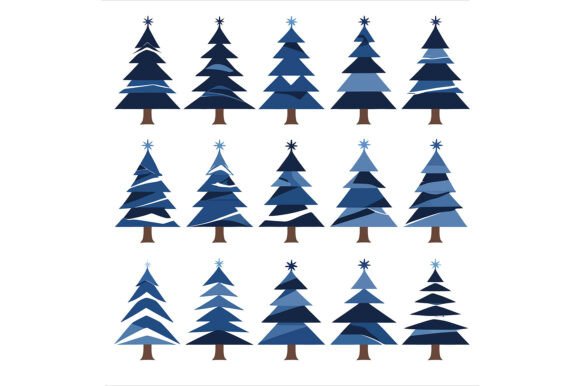 Stylized Christmas Trees Collection