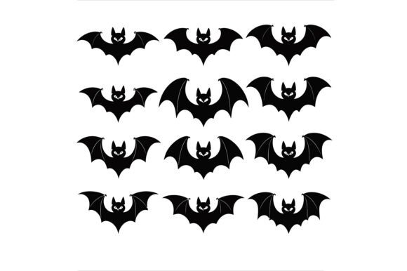 Unlocking Creativity with the Black Bats Vector Illustration: A Versatile Design Asset