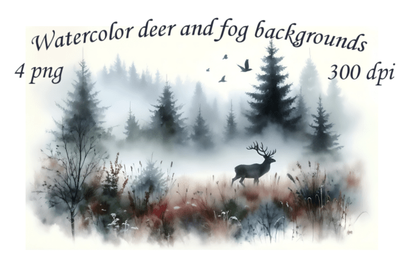 Watercolor Deer and Fog Backgrounds: A Practical Guide for Digital Designers