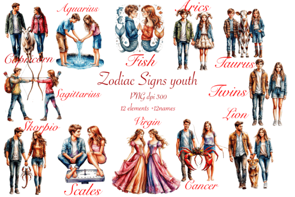 Zodiac Youth Clipart: A Comprehensive Guide to Celestial Design Elements for Modern Creators